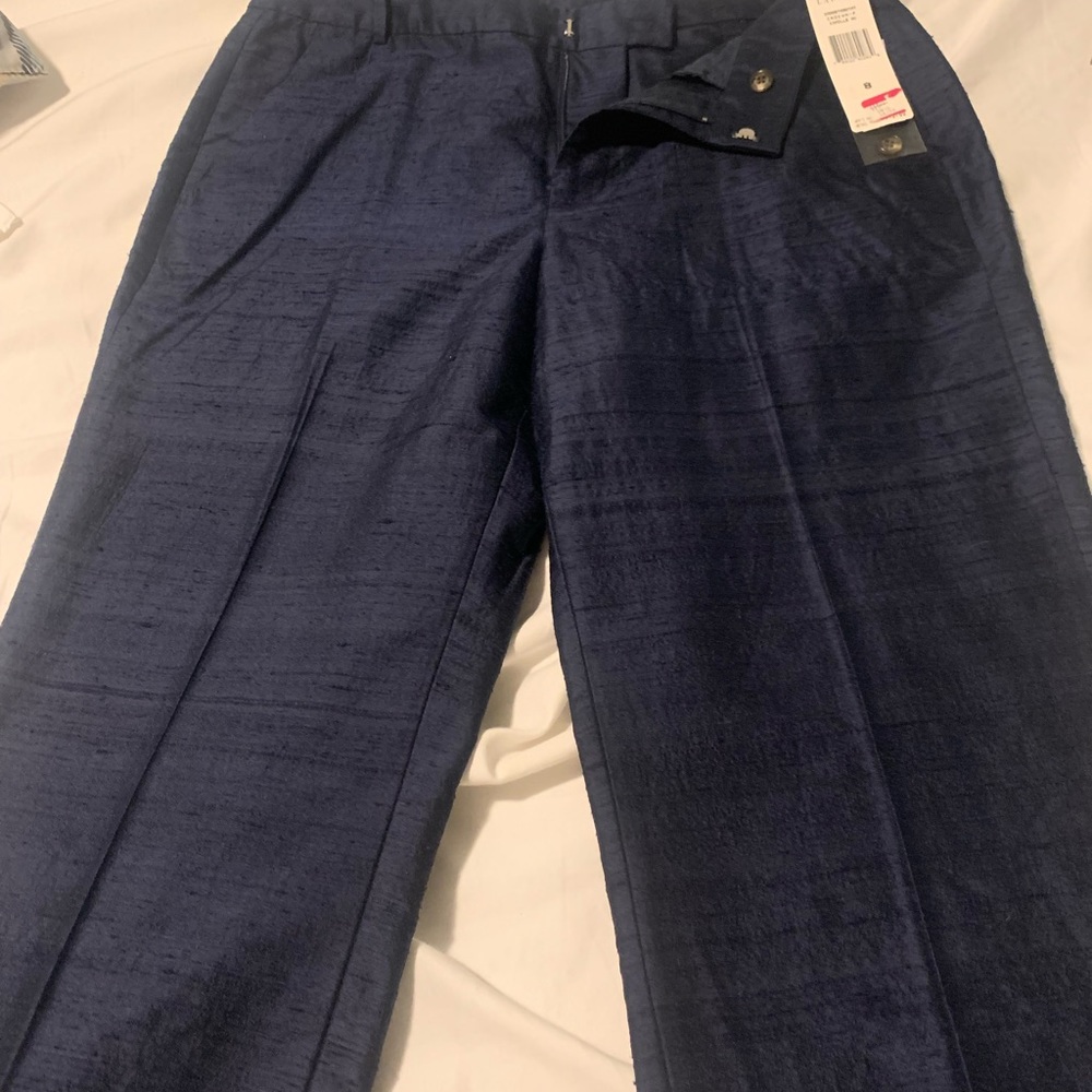 NWT Ralph Lauren silk cropped pants sz 8